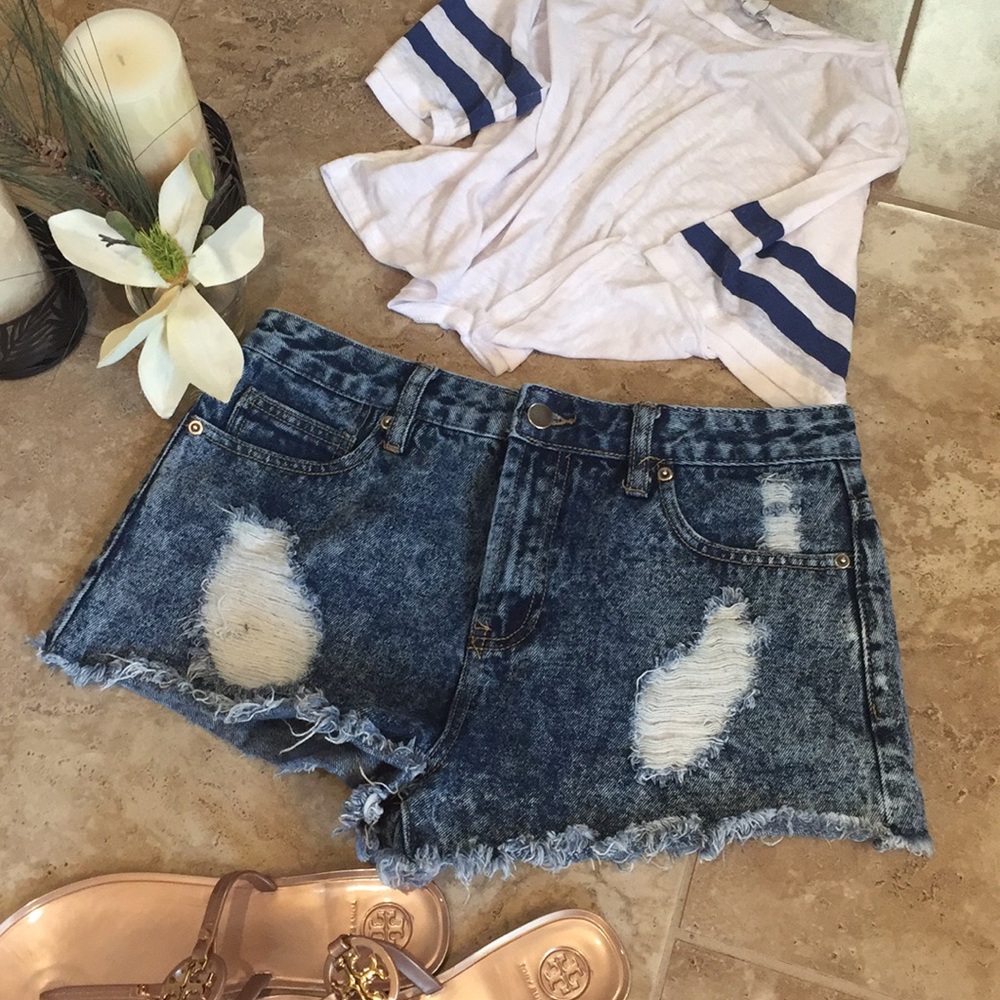 Forever 21 high waisted denim shorts